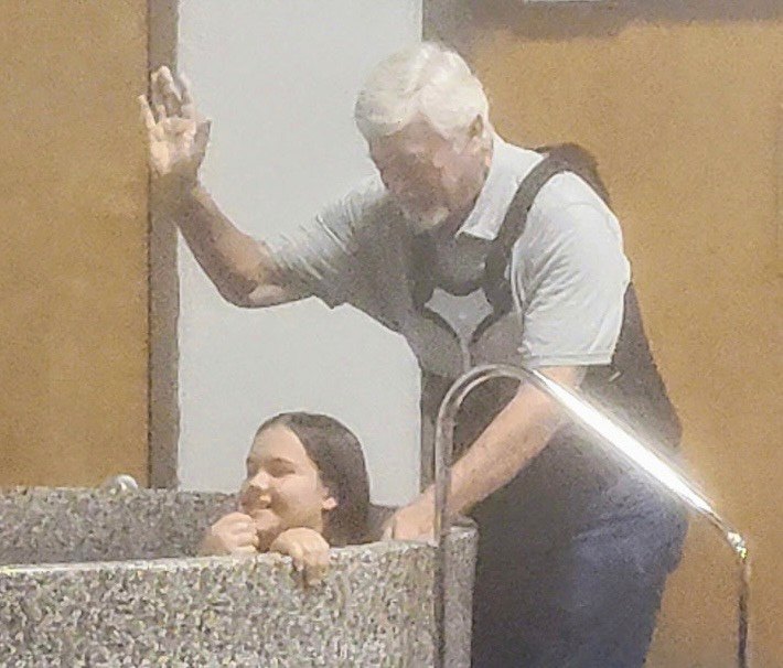 A second baptism service at the church